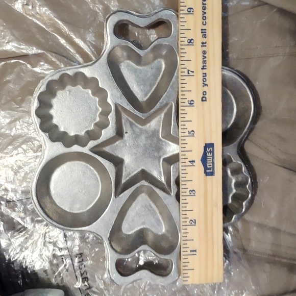Wilton Shortbread Cookie Mold Baking Pan Aluminum Alloy Armetale Star Hearts - Picture 9 of 10